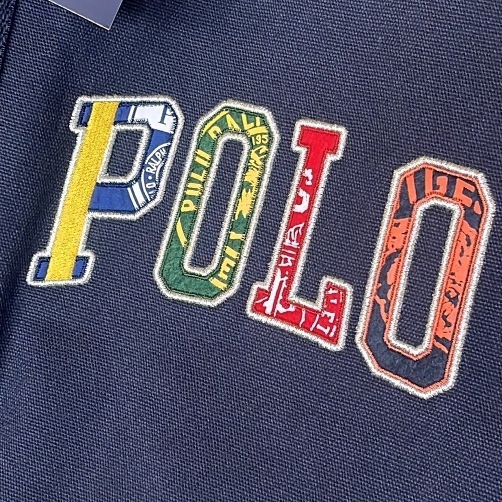 Brand New Polo Ralph Lauren Blue Duffle Bag w/ Embroidered Pony Colorful Logo - Picture 5 of 15